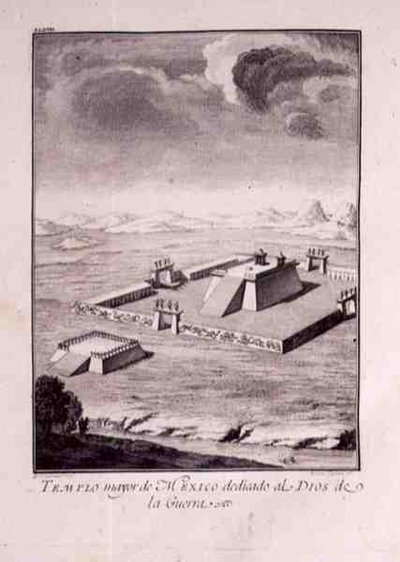 El Templo Principal de México, dedicado a los Dioses de la Guerra, de 