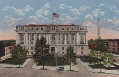 The Municipal Building, Washington DC (litografía en color) de American School