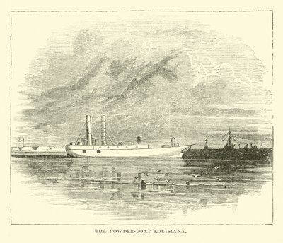 El barco de pólvora Louisiana, diciembre 1864 de American School