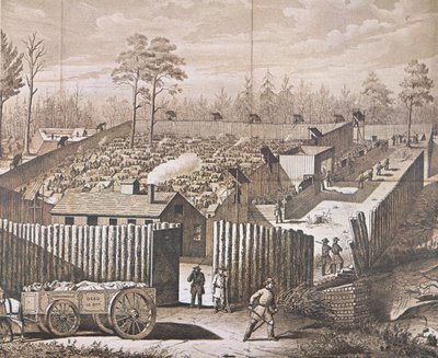 El campo de prisioneros de guerra en Andersonville de American School