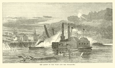 La Reina del Oeste y el Vicksburg, febrero 1863 de American School