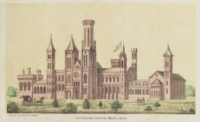El Instituto Smithsonian, Washington, publicado por E. Sachse de American School