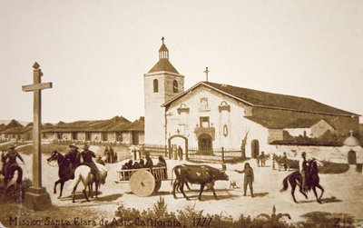 La misión española, Santa Clara de Asís, California en 1777 de American School