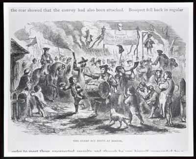 Los disturbios de la Ley del Timbre en Boston, 25 de agosto de 1765, de 