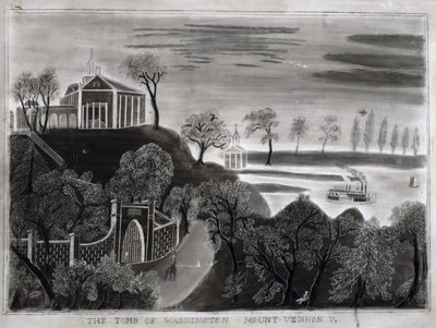 La tumba de Washington, Mount Vernon, Va., después de 1807 de American School