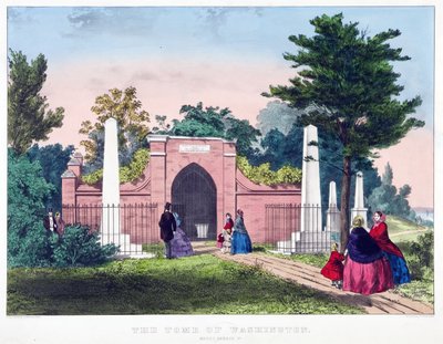 La tumba de Washington, Mount Vernon, Va., pub. c.1857 de American School