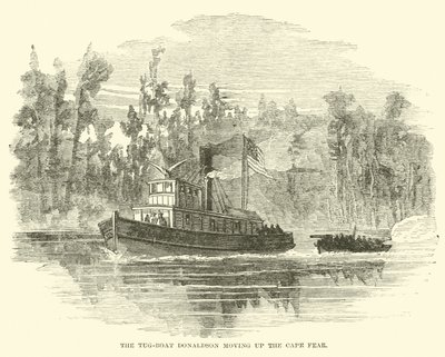 El remolcador Donaldson subiendo el Cape Fear, marzo 1865 de American School