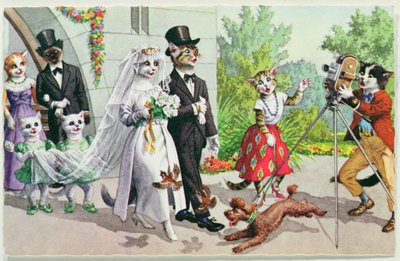 The Wedding, postal estadounidense de principios del siglo XX de American School