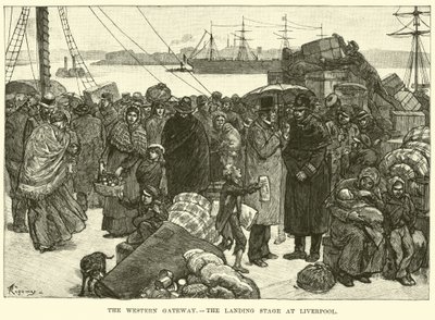 La Puerta Occidental, el embarcadero en Liverpool de American School