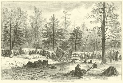 El desierto, escena de la muerte de Wadsworth, mayo de 1864 de American School