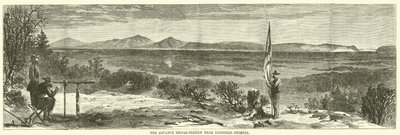 La estación de señales avanzada cerca de Ringgold, Georgia, mayo de 1864 de American School
