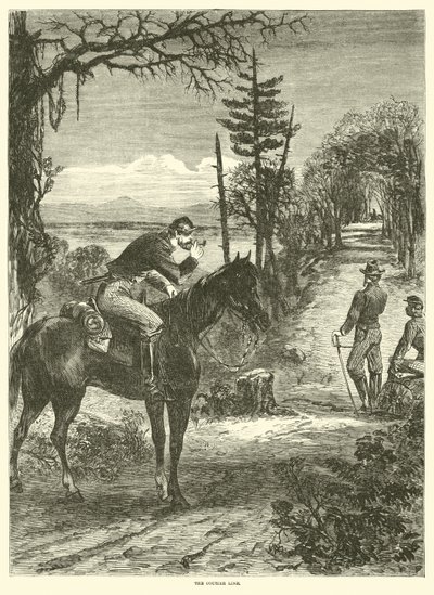 La línea de correos, abril de 1863 de American School