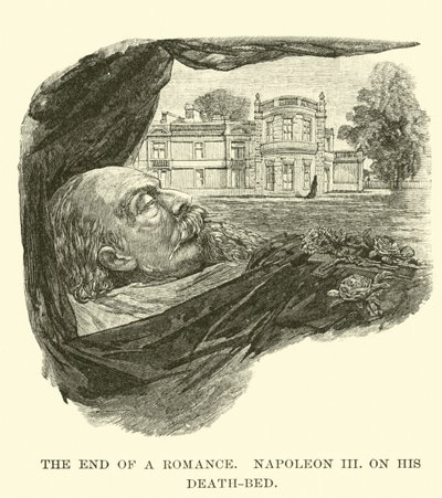 El fin de un romance, Napoleón III, en su lecho de muerte de American School