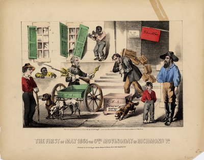 El primero de mayo de 1865, o, Día de mudanza general en Richmond Va. de American School