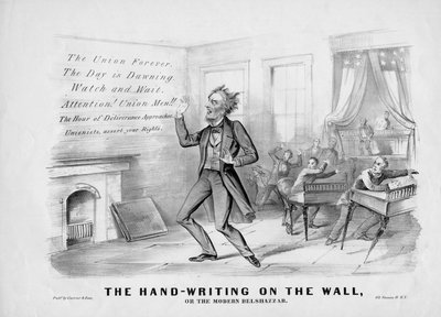 La escritura en la pared, o, El Belshazzar moderno de American School