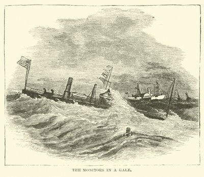 Los monitores en una tormenta, diciembre 1864 de American School