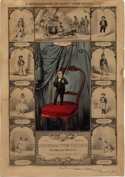 El General Tom Thumb original: el hombre más pequeño vivo de American School