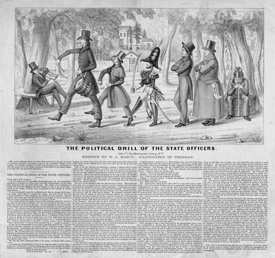 El ejercicio político de los oficiales del estado, publicado por John Childs, Nueva York, c.1838 de American School