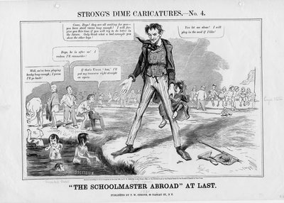 El maestro de escuela finalmente en el extranjero: caricaturas de diez centavos de Strong, no. 4 de American School