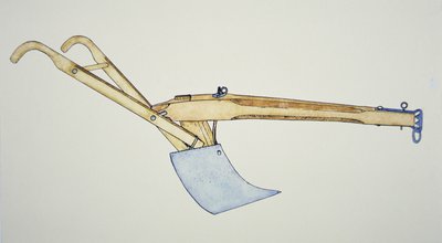 El arado de hoja de acero de American School