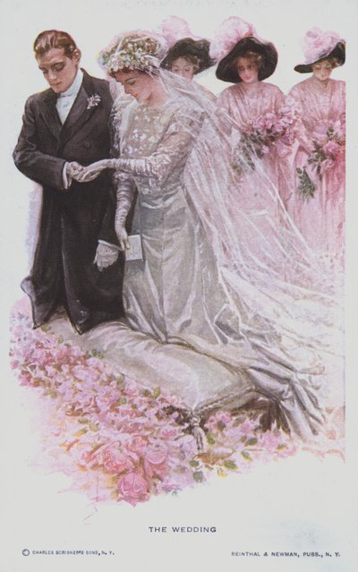 La boda (litografía en color) de American School
