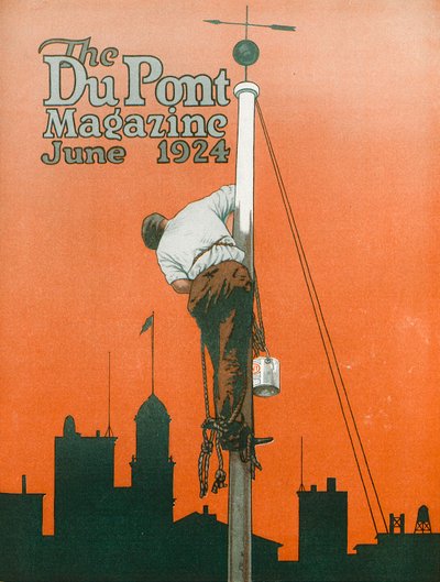No hay pintura para todo uso, portada de la revista DuPont, junio 1924 de American School