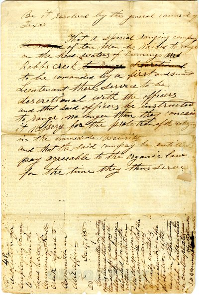 Al Pueblo de Texas sobre el asedio de la guarnición mexicana en San Antonio de Béxar, 10 de diciembre de 1835 de American School