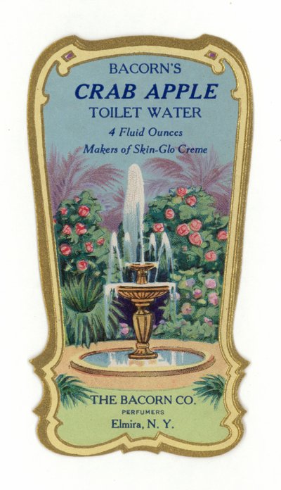 Agua de Tocador, etiqueta, Manzano Silvestre de American School