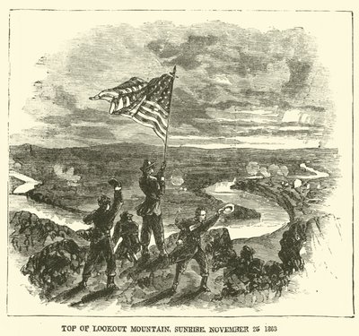 Cima de Lookout Mountain, Amanecer, 25 de noviembre de 1863, noviembre de 1863 de American School