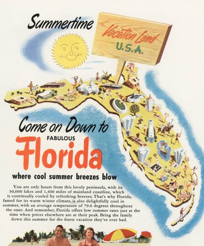 Mapa turístico de Florida de American School