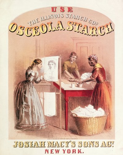 Tarjeta comercial para Osceola starch de American School