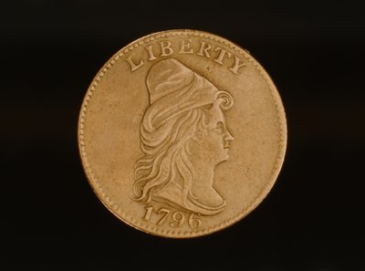 Águila de cuarto de dólar con cabeza de turbante, 1796 de American School