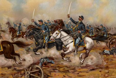 US Army, Carga de Caballería del 5º de Regulares, Gains Mill de American School