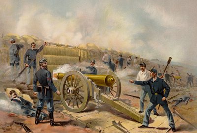 Ejército de EE.UU., cañones de asedio y Barbette, Fuerte Haskell de American School