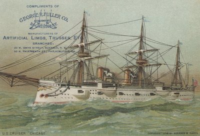 Crucero de la Marina de EE.UU. USS Chicago, 1898 de American School
