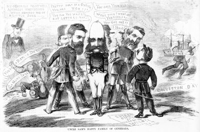 La feliz familia de generales del Tío Sam, c.1863 de American School