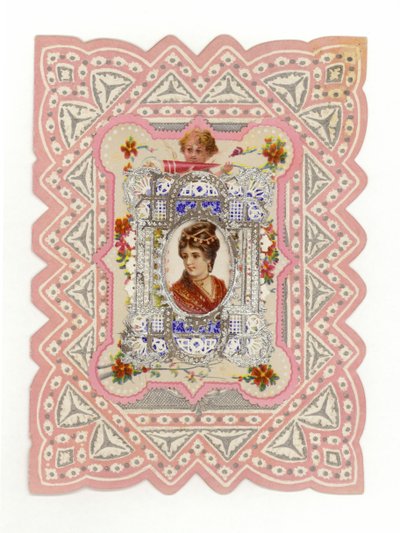 Dama victoriana en tarjeta de American School