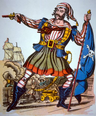 Presentación victoriana de un pirata de American School