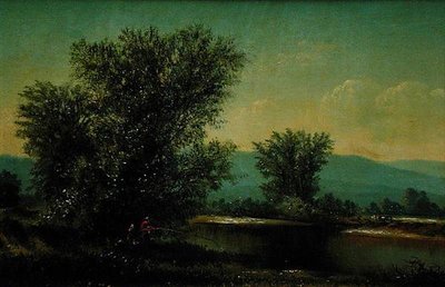 Vista en Little River Stowe, Vermont de American School