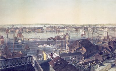 Vista de Manhattan desde Brooklyn, 1837 de American School