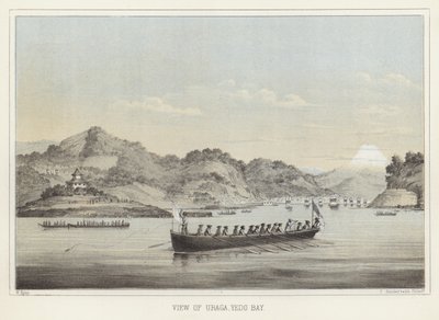 Vista de Uraga, Bahía de Yedo, Japón de American School