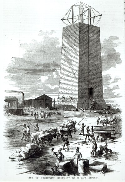Vista del Monumento a Washington como aparece ahora, de 