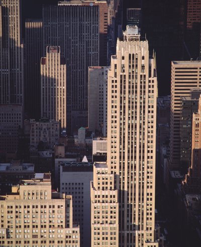 Vista de rascacielos de American School