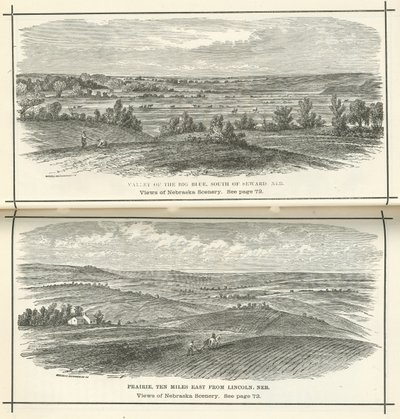 Vistas del paisaje de Nebraska de American School