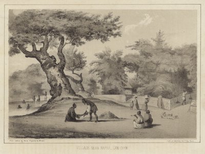 Aldea cerca de Napha, Lew Chew (Islas Ryukyu) de American School