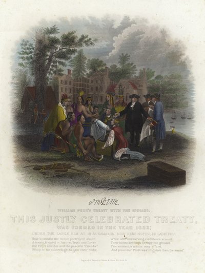 El tratado de William Penn con los indios de American School