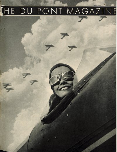 Alas en alto, portada de la revista DuPont, mayo 1934 de American School