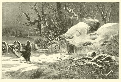 Cuarteles de invierno, en guardia, febrero de 1864 de American School