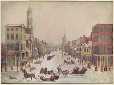 Invierno en Wall Street, 1834 de American School