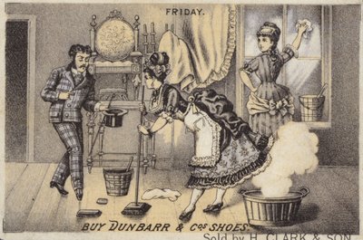 Mujeres limpiando y fregando de American School